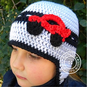 Autós álomSapi - horgolt sapka fiúknak -  - Meska.hu