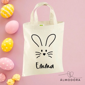 Tojásgyűjtő táska, csokigyűjtő táska, húsvéti táska, névre szóló, Táska & Tok, Kézitáska & válltáska, Kézitáska, Fotó, grafika, rajz, illusztráció, Decoupage, transzfer és szalvétatechnika, MESKA