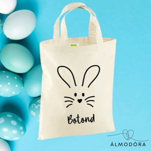 Táska, ajándék táska, névre szóló csokigyűjtő táska, húsvéti vászontáska - otthon & életmód - papír, írószer - ajándékozás kellékei - ajándékzsák, csomagolás - Meska.hu
