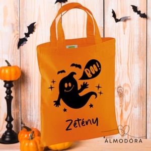 Halloween, táska, csokigyűjtés, cukorkagyűjtés, Otthon & Életmód, Dekoráció, Halloween, Halloweeni dekoráció, Fotó, grafika, rajz, illusztráció, MESKA