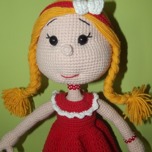 Szőke copfos baba -  - Meska.hu