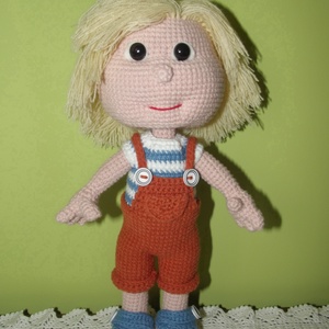 Sam, szöszke fiú baba - Meska.hu