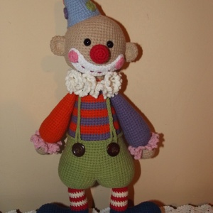 Horgolt bohóc - Meska.hu