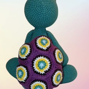 Horgolt teknősbéka - játék & sport - plüssállat & játékfigura - más figura - Meska.hu