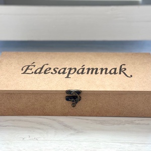 Natúr szülőköszöntő doboz - Meska.hu