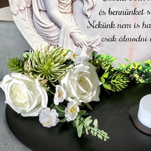 Csoda volt, hogy éltél talpas szív mindenszenteki sírdísz  - otthon & életmód - vallás - temetkezési tárgy - Meska.hu