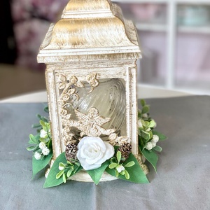 Lámpás mindenszenteki sírdísz - otthon & életmód - vallás - temetkezési tárgy - Meska.hu