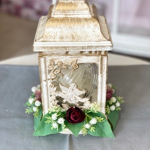 Lámpás mindenszenteki sírdísz - otthon & életmód - vallás - temetkezési tárgy - Meska.hu