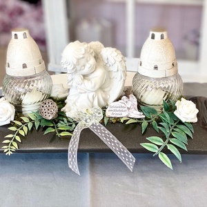 Dupla mindenszenteki sírdísz  - Meska.hu