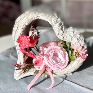 Álló szív mindenszenteki sírdísz - otthon & életmód - vallás - temetkezési tárgy - Meska.hu