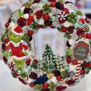 Grincs Boldog karit adventi asztaldísz - karácsony - adventi díszek - adventi asztaldísz - Meska.hu