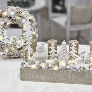 Pezsgő Jegesmaci adventi asztaldísz - karácsony - adventi díszek - adventi asztaldísz - Meska.hu