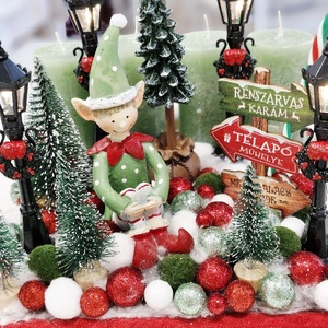 Manófiú adventi asztaldísz - karácsony - adventi díszek - adventi asztaldísz - Meska.hu