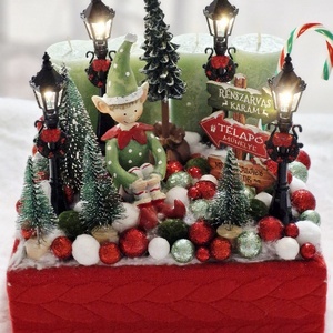 Manófiú adventi asztaldísz - karácsony - adventi díszek - adventi asztaldísz - Meska.hu