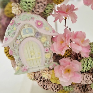 Tündérlak tavaszi ajtódísz  - otthon & életmód - dekoráció - ajtó- és ablak dekoráció - ajtódísz & kopogtató - Meska.hu