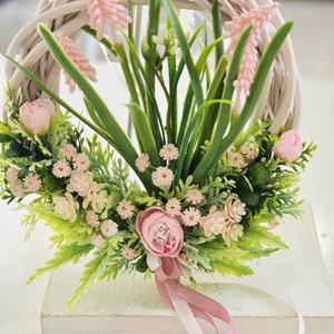 Gyöngyikés vessző tavaszi ajtódísz  - otthon & életmód - dekoráció - ajtó- és ablak dekoráció - ajtódísz & kopogtató - Meska.hu