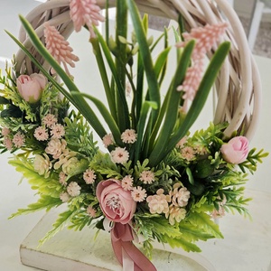 Gyöngyikés vessző tavaszi ajtódísz  - otthon & életmód - dekoráció - ajtó- és ablak dekoráció - ajtódísz & kopogtató - Meska.hu