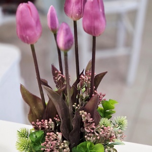 Különleges tulipános tavaszi asztaldísz  - otthon & életmód - dekoráció - asztal és polc dekoráció - asztaldísz - Meska.hu