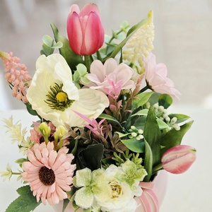  Rózsaszín kaspós csupavirág tulipános tavaszi asztaldíszRózsaszín kaspós csupavirág tulipános tavaszi asztaldíszRózsasz - otthon & életmód - dekoráció - asztal és polc dekoráció - asztaldísz - Meska.hu