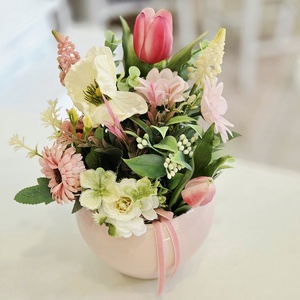  Rózsaszín kaspós csupavirág tulipános tavaszi asztaldíszRózsaszín kaspós csupavirág tulipános tavaszi asztaldíszRózsasz - otthon & életmód - dekoráció - asztal és polc dekoráció - asztaldísz - Meska.hu