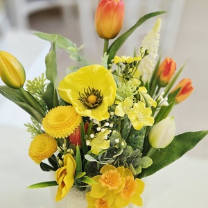 Vanília kaspós tavaszi frissesség tulipános tavaszi asztaldísz - otthon & életmód - dekoráció - asztal és polc dekoráció - asztaldísz - Meska.hu