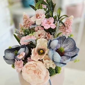 Óriás kék magnóliás tavaszi asztaldísz  - otthon & életmód - dekoráció - asztal és polc dekoráció - asztaldísz - Meska.hu