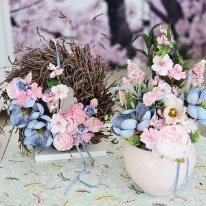 Óriás kék magnóliás tavaszi asztaldísz  - otthon & életmód - dekoráció - asztal és polc dekoráció - asztaldísz - Meska.hu