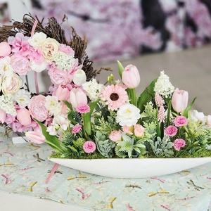 Vzs desing menta csónakos tavaszi asztaldísz  - otthon & életmód - dekoráció - asztal és polc dekoráció - asztaldísz - Meska.hu