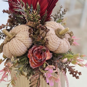 Púder kaspós őszi asztaldísz  - otthon & életmód - dekoráció - asztal és polc dekoráció - asztaldísz - Meska.hu