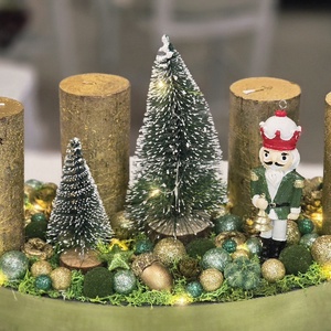 Zöld csónakos Diótörő adventi asztaldísz - karácsony - adventi díszek - adventi asztaldísz - Meska.hu