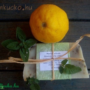 Menta-citrom szappan szőlőmag olajjal - Meska.hu