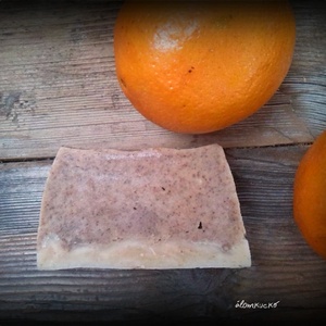 Narancs - fahéj szappan zabtejjel és szőlőmag olajjal - szépségápolás - szappan & fürdés - kézműves szappan - Meska.hu