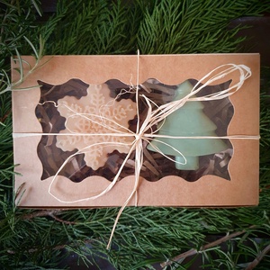 Kézműves szappanok karácsonyi díszdobozban - Meska.hu