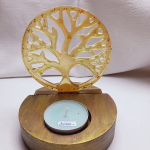 Életfa mécsestartó, Otthon & Életmód, Gyertya, illat, aroma, Mécses és mécsestartó, Kerámia, Gipszöntés, MESKA