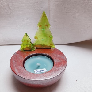 Karácsonyi mécsestartó, Karácsony, Karácsonyi lakásdekoráció, Karácsonyfa szoknya, karácsonyfa alátét, Gipszöntés, MESKA