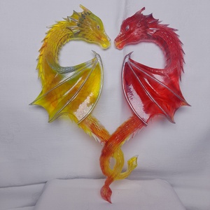 Sárkány szív fali dekoráció - Meska.hu