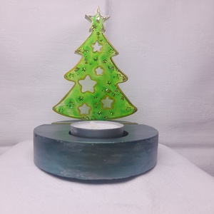 Karácsonyi mécsestartó  - Meska.hu