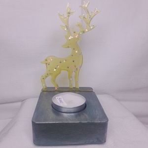 Szarvasos mécsestartó - Meska.hu