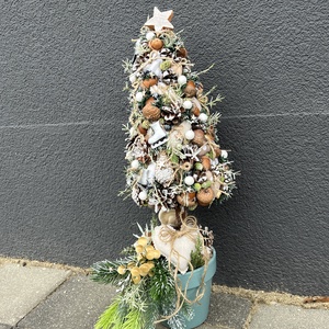 Karácsonyi asztaldísz kúpfenyő  - Meska.hu