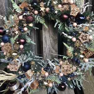 Karácsonyi ajtódísz - karácsony - karácsonyi lakásdekoráció - karácsonyi ajtódíszek - Meska.hu