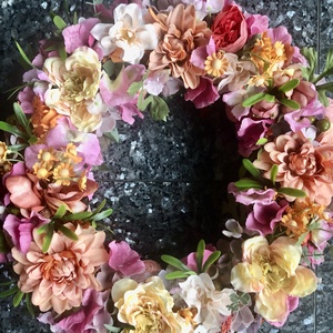 Ajtódísz élénk színekkel - Meska.hu