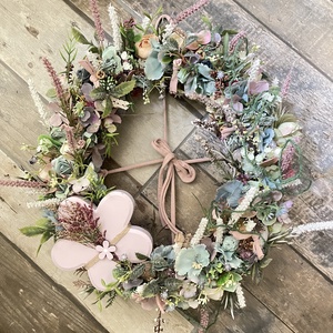 Ajtódísz/kopogtató nagy fa virággal  - otthon & életmód - dekoráció - ajtó- és ablak dekoráció - ajtódísz & kopogtató - Meska.hu