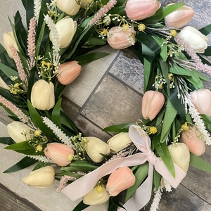 Ajtódísz tulipánokkal - Meska.hu