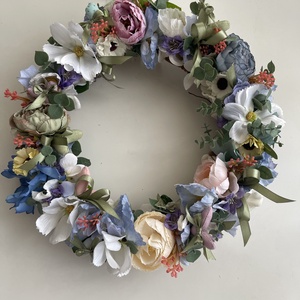 Ajtódísz apró szivecskékkel tavasz-nyár - otthon & életmód - dekoráció - ajtó- és ablak dekoráció - ajtódísz & kopogtató - Meska.hu