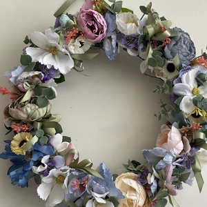 Ajtódísz apró szivecskékkel tavasz-nyár - otthon & életmód - dekoráció - ajtó- és ablak dekoráció - ajtódísz & kopogtató - Meska.hu