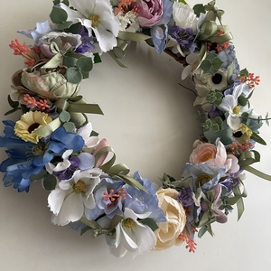 Ajtódísz apró szivecskékkel tavasz-nyár - otthon & életmód - dekoráció - ajtó- és ablak dekoráció - ajtódísz & kopogtató - Meska.hu