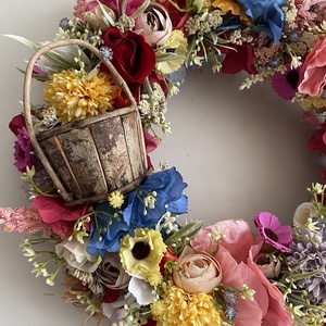 Ajtódísz vidám nyári színek - otthon & életmód - dekoráció - ajtó- és ablak dekoráció - ajtódísz & kopogtató - Meska.hu