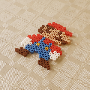 SUPER MARIO BROS. főhős figurák újragondolt színekkel vasalható gyöngyből - Meska.hu