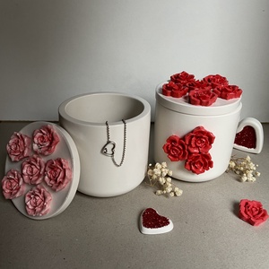 Rózsás ékszertartó  - ékszer - ékszertartó - ékszerdoboz - Meska.hu