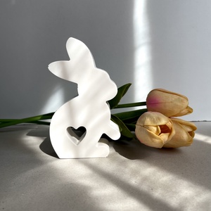 Kézzel készült húsvéti nyuszi - ünnepi díszek, dekorációk - húsvéti díszek és dekorációk - húsvéti asztaldíszek - Meska.hu